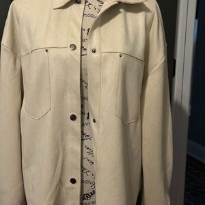 Faux suede jacket